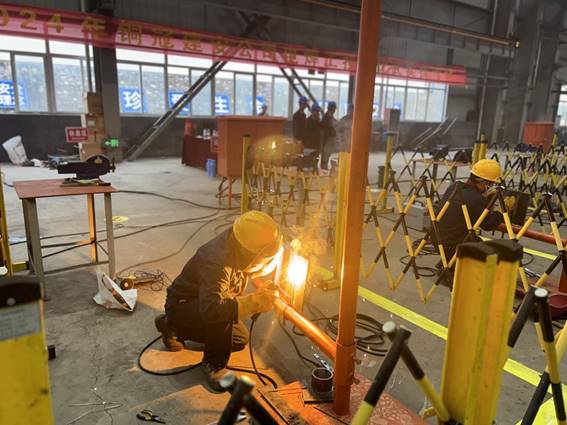 公司舉辦電焊工、電工技術(shù)比武